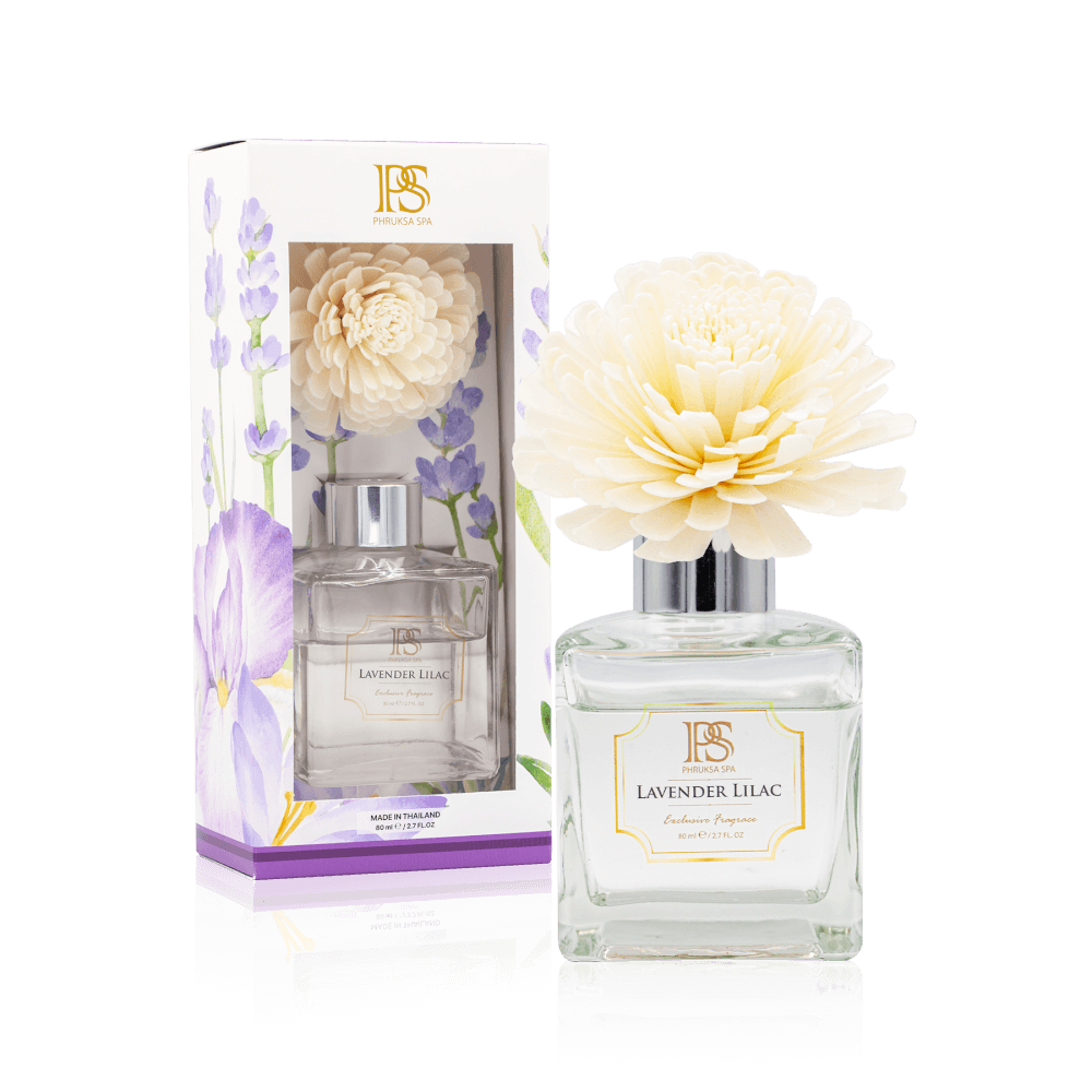 ก้านไม้หอมปรับอากาศ Phruksa Spa 80ml LAVENDER LILAC